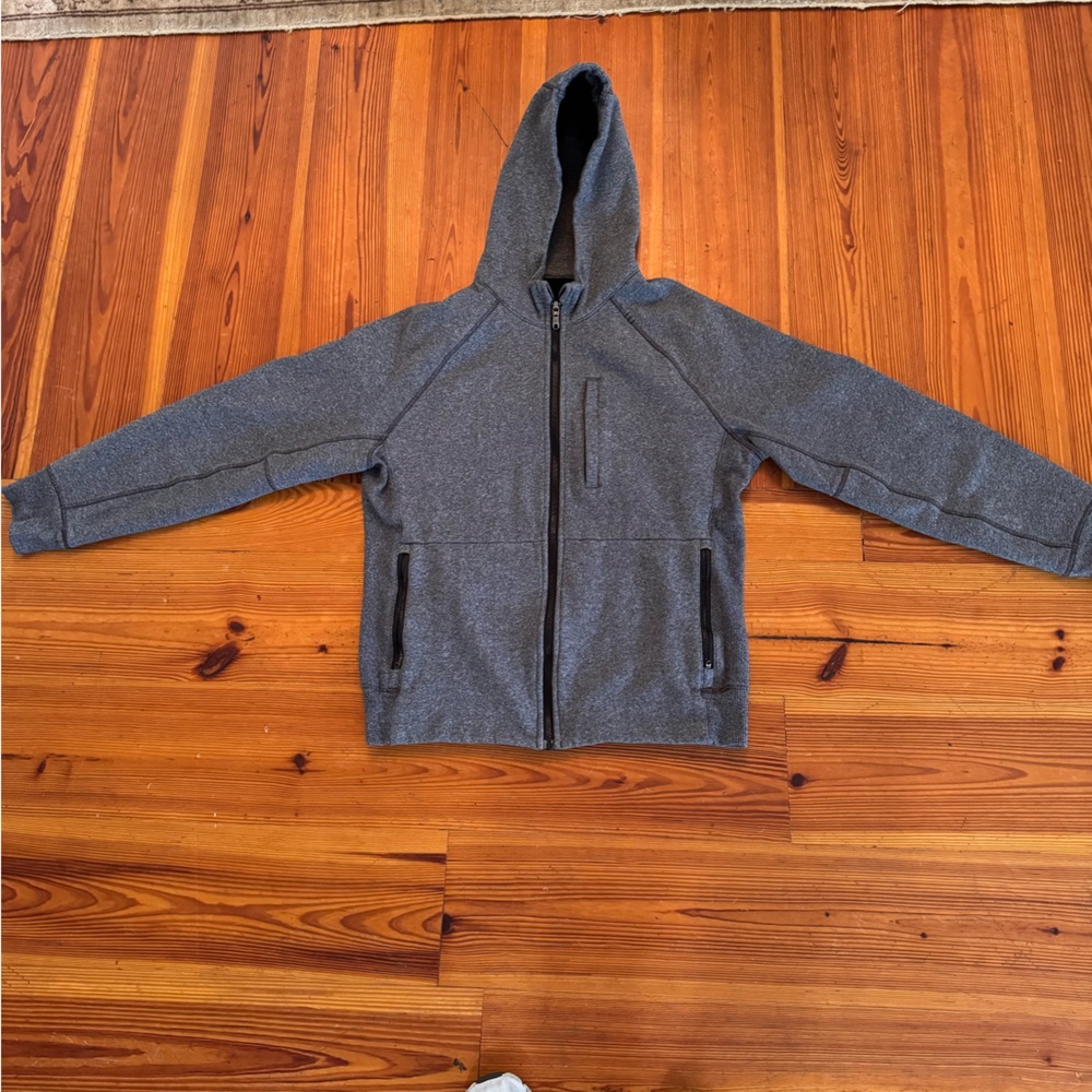 Men’s Gray Hooded Jacket